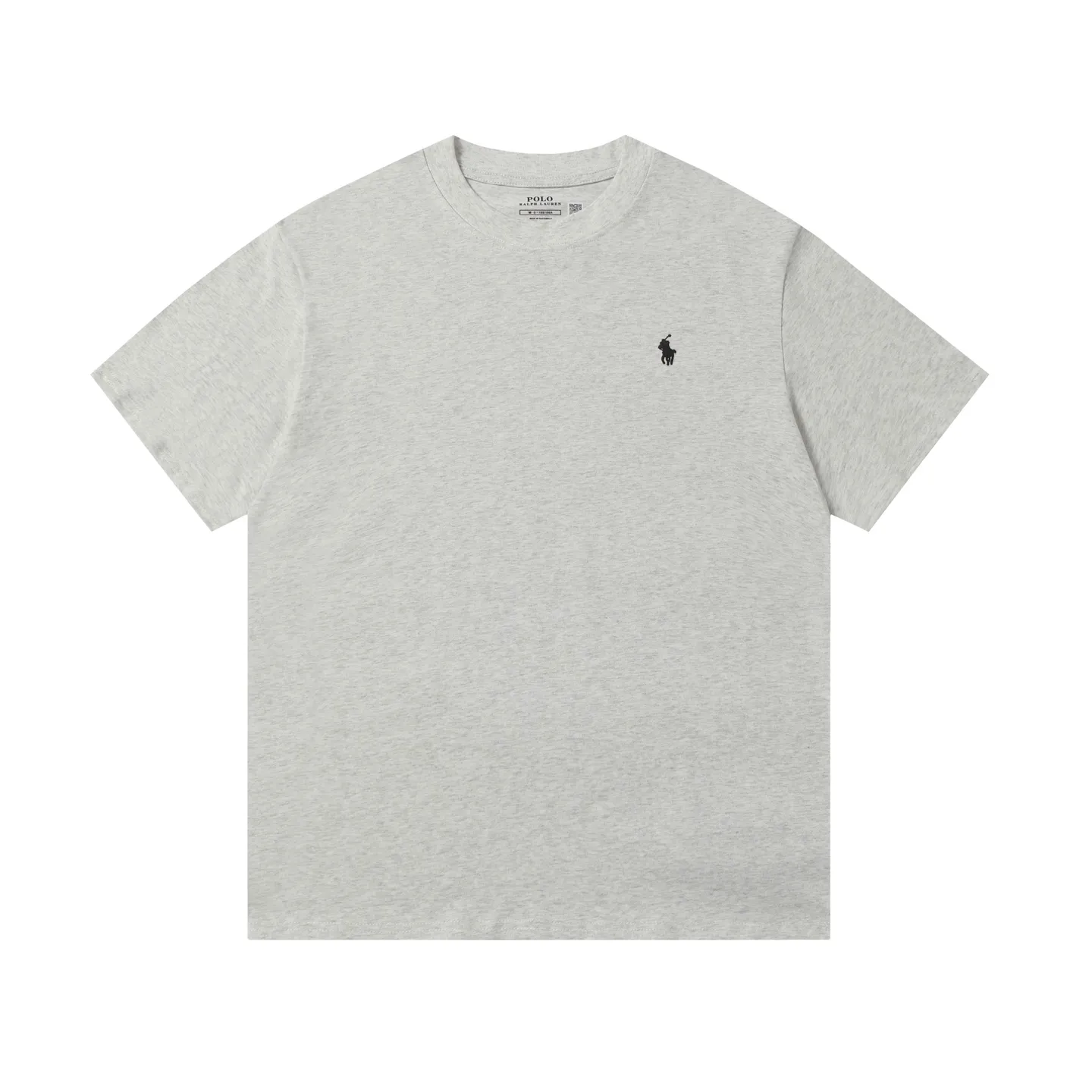 P114 Style number: A002 (no discount for running quantity) [Ralph Lauren round neck solid color pony embroidered logo pure cotton short sleeves] ✅270g double yarn fabric, custom woven and dyed threads ✅Original sticker Scan the QR code to enter the official website ✅Large version, loose and stylish, can wear up to 200 pounds Color: black white navy sky blue burgundy blue floral gray dark gray Size: S-XL